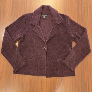 Adrienne Vittadini Aubergine Blazer XL